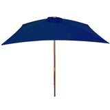 Vidaxl Parasol mit Holzstange 200x300 cm blau