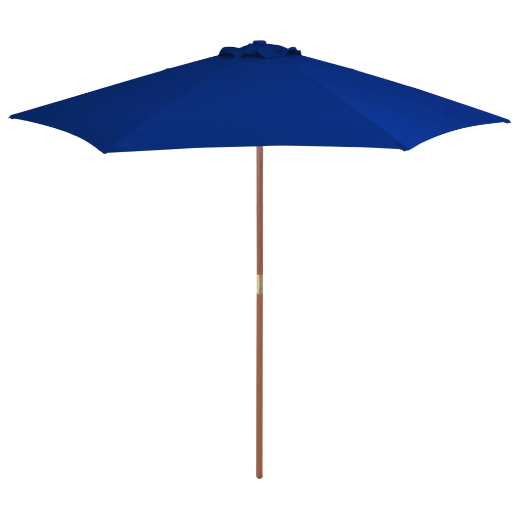 Vidaxl Parasol mit Holzstange 270 cm Blau