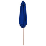 Vidaxl Parasol mit Holzstange 270 cm Blau