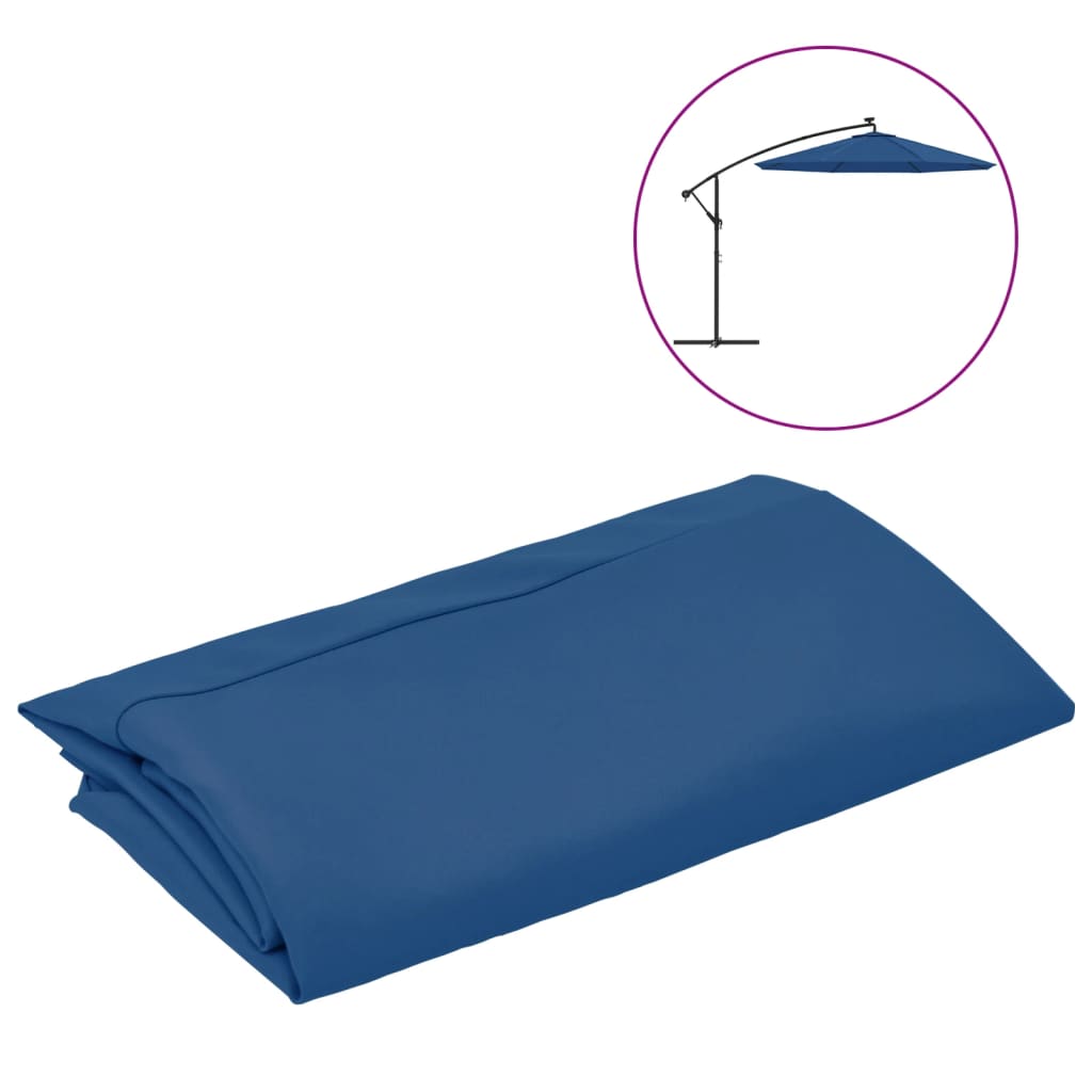 Vidaxl zastępczy materiał do pływającego Parasol 300 cm Azure Blue