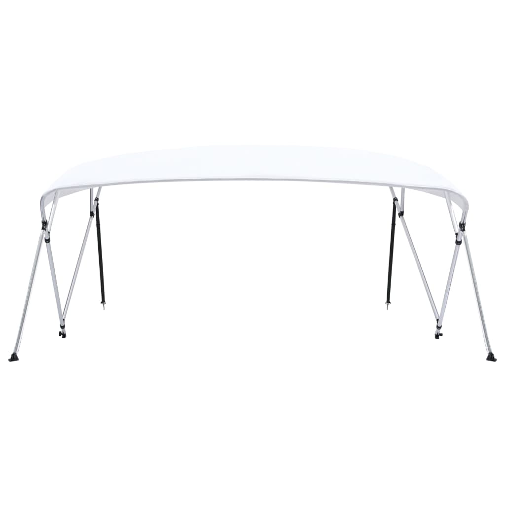 Vidaxl biminitop 4-boogs 243x (230-244) x137 cm blanco