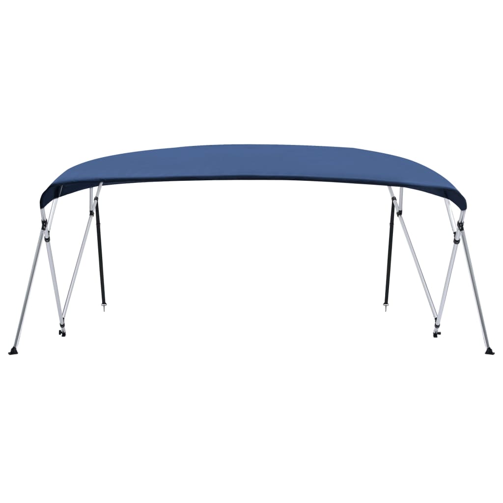 VidaXL Biminitop 4-boogs 243x(230-244)x137 cm marineblauw