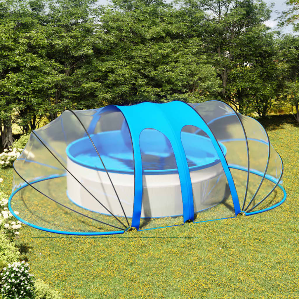 Vidaxl Swimming Pool Dome Oval 620x410x205 cm