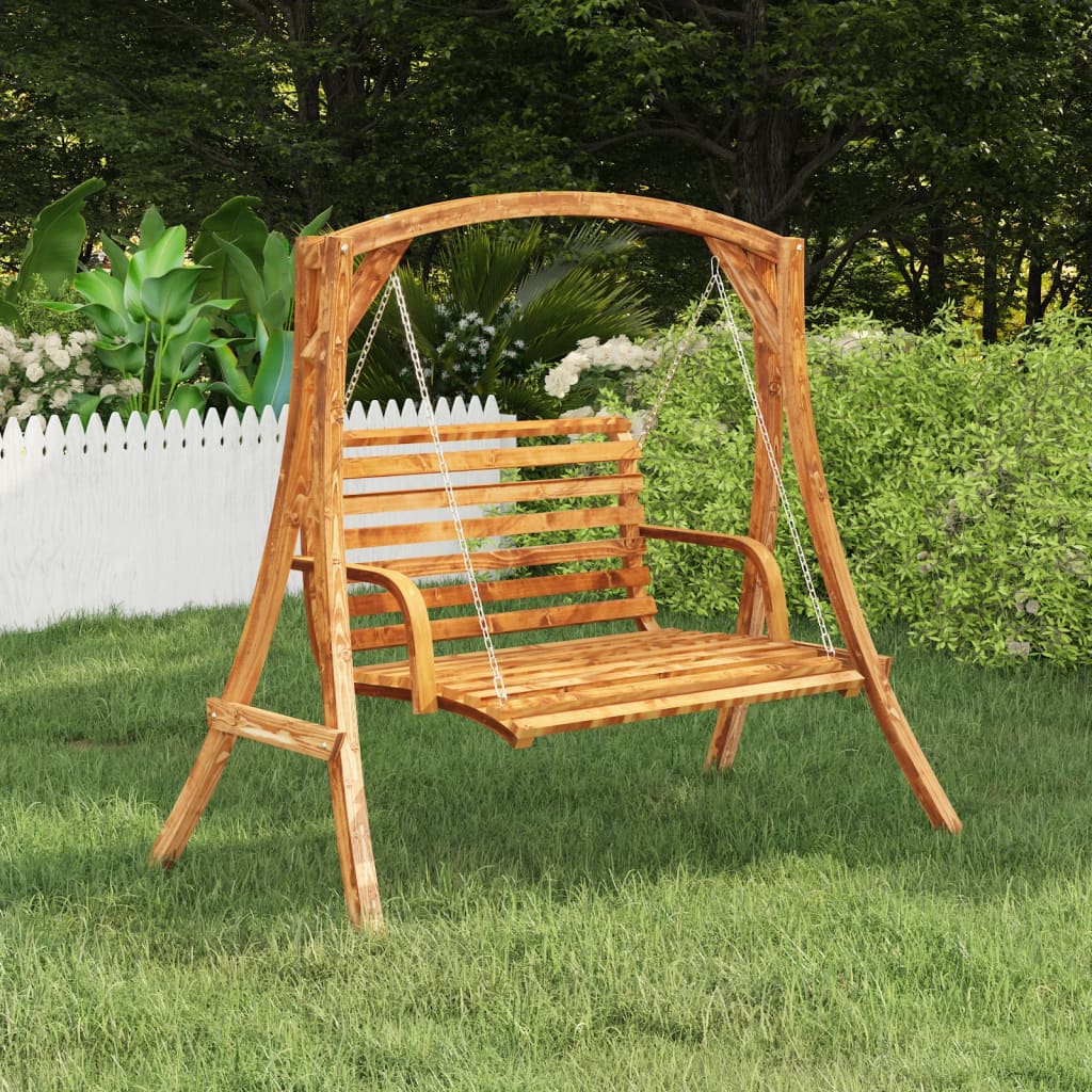 Vidaxl Ramp Frame Solid Bent Wood with Teak Finishing