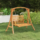 VidaXL Ramp Frame Solid Bent Wood With Teak Finishing