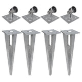 VidaXL Support pole pins 4 ST steel