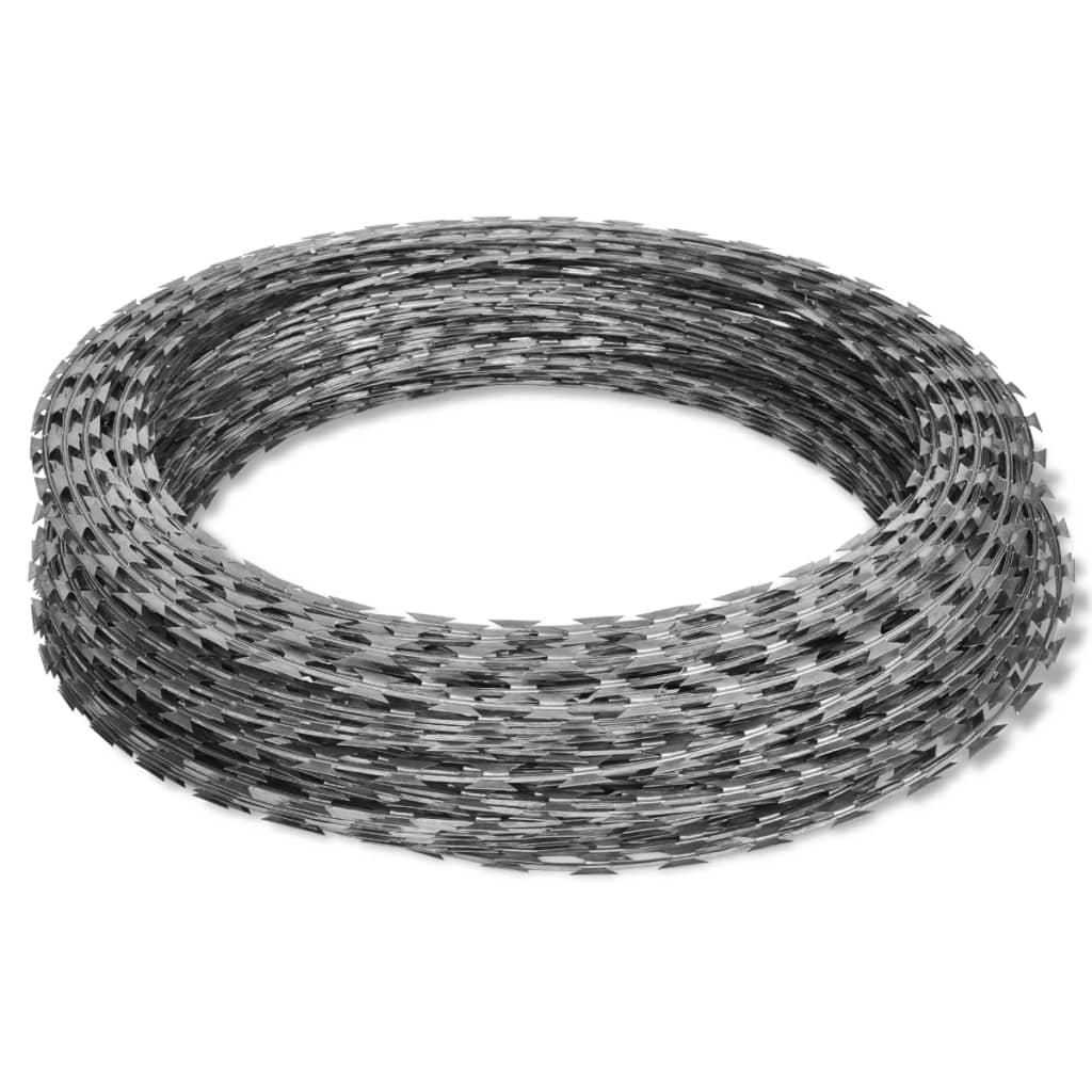 Vidaxl Shaver Mound Wire 2 St 100 m pocinkano jeklo