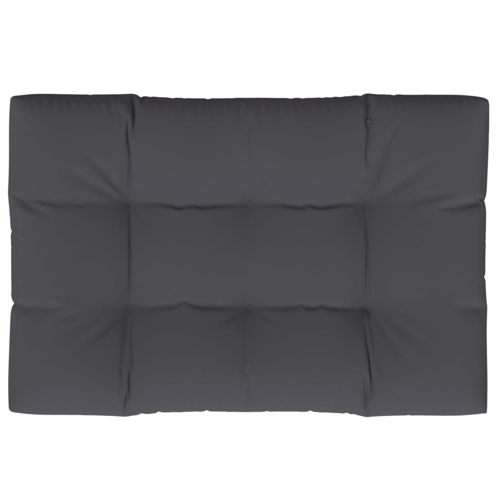 Vidaxl Pallet Cushion 120x80x12 cm tyg Anthracite -färgad