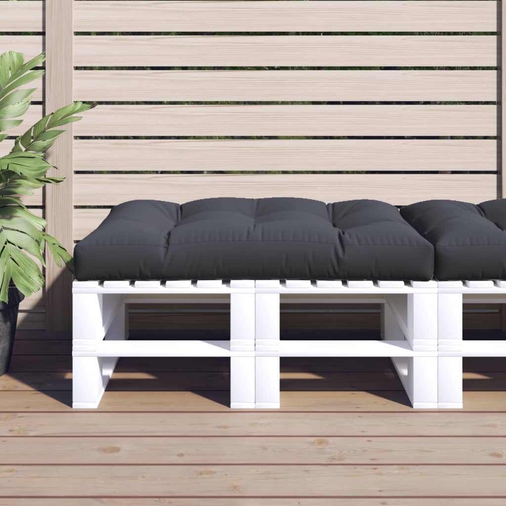 Vidaxl Pallet Cushion 120x80x12 cm tyg Anthracite -färgad