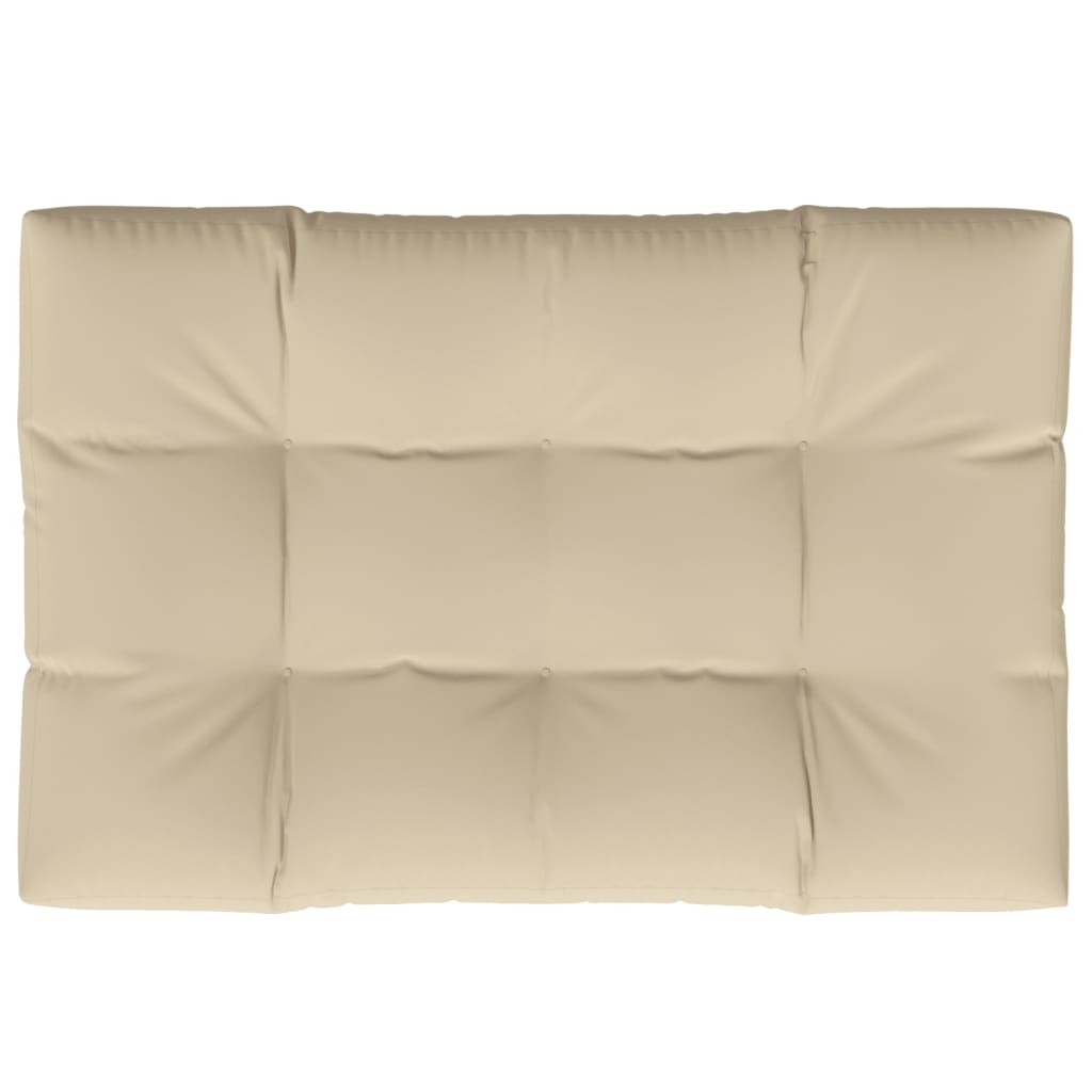 Vidaxl Pallet cushion 120x80x12 cm Fabric Beige