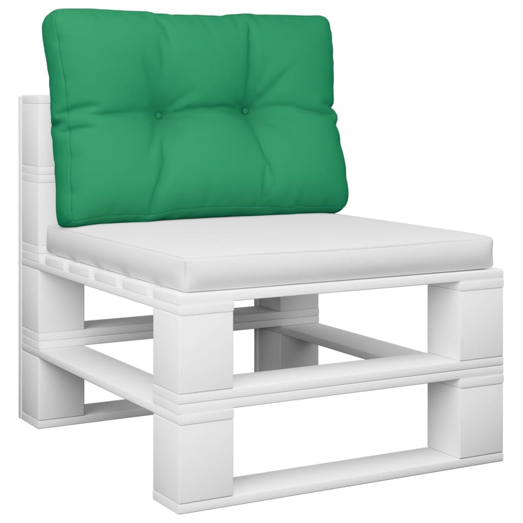 Vidaxl Pallet Cuscino 60x40x12 cm tessuto verde