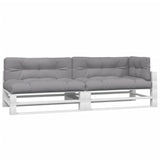 Vidaxl Pallet cushions 5 st fabric gray