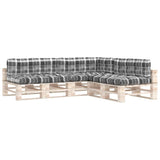 Vidaxl Bank Cushions Pallet 7 St and Gray