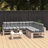 Vidaxl Bank Cushions Pallet 7 St a Grey