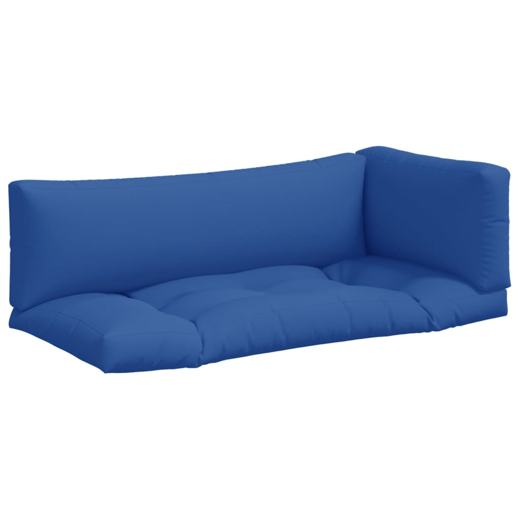 Vidaxl Pallet CUDIONS 3 st tyg Royal Blue