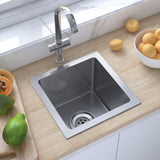 Vidaxl sink handmade stainless steel