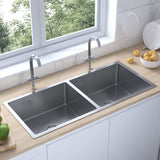 Vidaxl sink handmade stainless steel