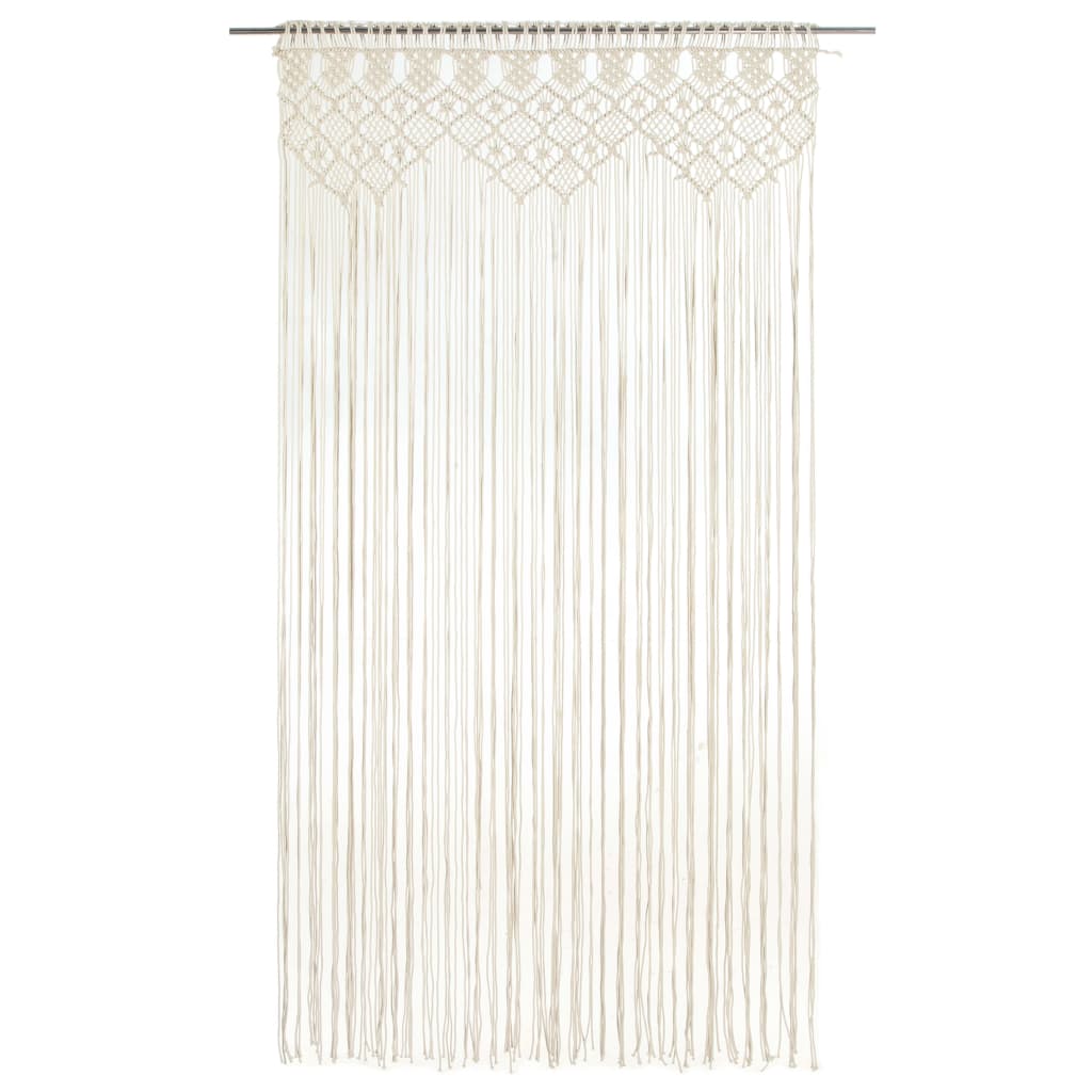 Vidaxl rideau macramé 140x240 cm Coton