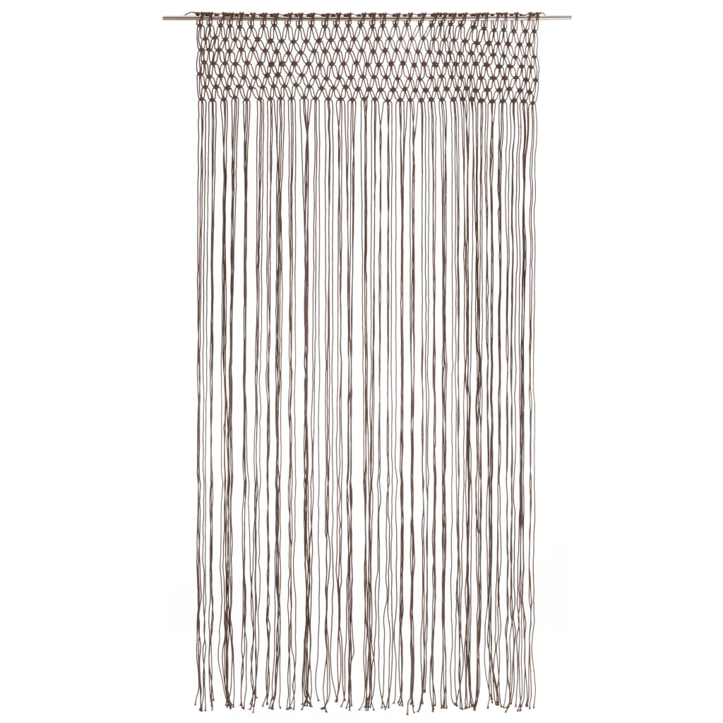 Vidaxl curtain macramé 140x240 cm cotton taupe