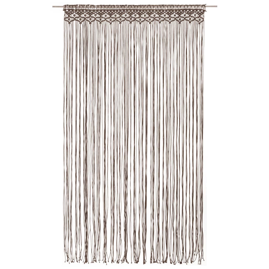 Vidaxl curtain macramé 140x240 cm cotton taupe