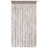 Vidaxl curtain macramé 140x240 cm cotton taupe