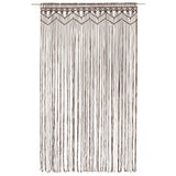 Vidaxl curtain macramé 140x240 cm cotton taupe