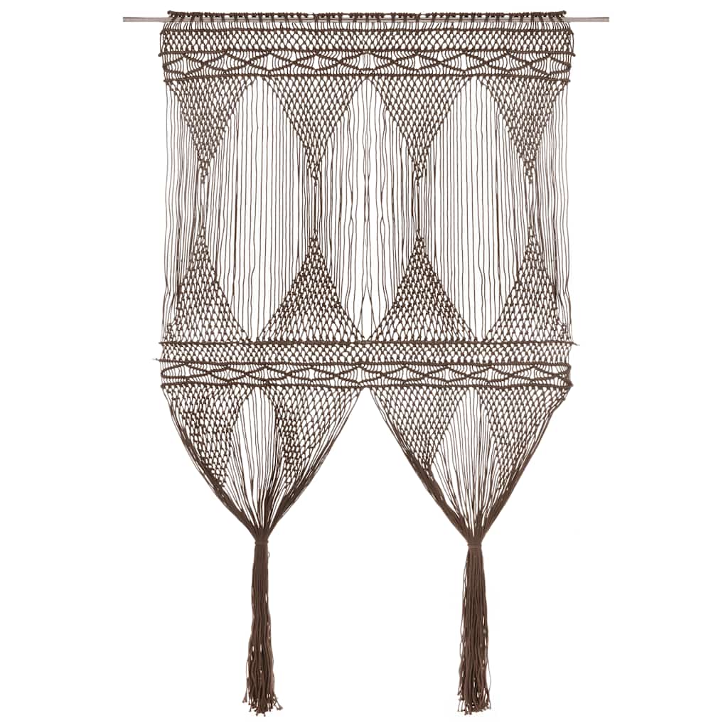 Vidaxl Curtain Macramé 140x240 cm de algodão