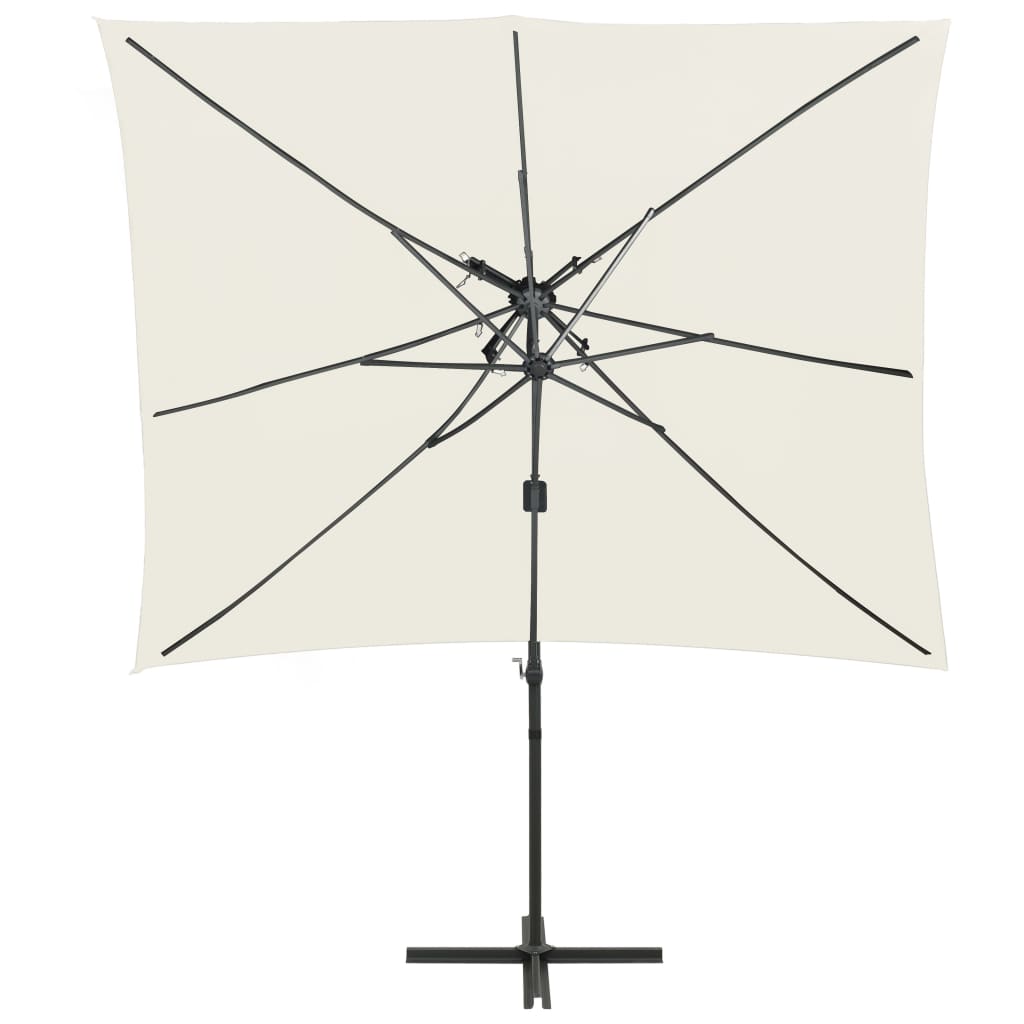 Vidaxl Floating Parasol z podwójnym dachem 250x250 cm -colored