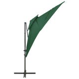 Vidaxl Floating Parasol med dobbelt tag 250x250 cm grøn