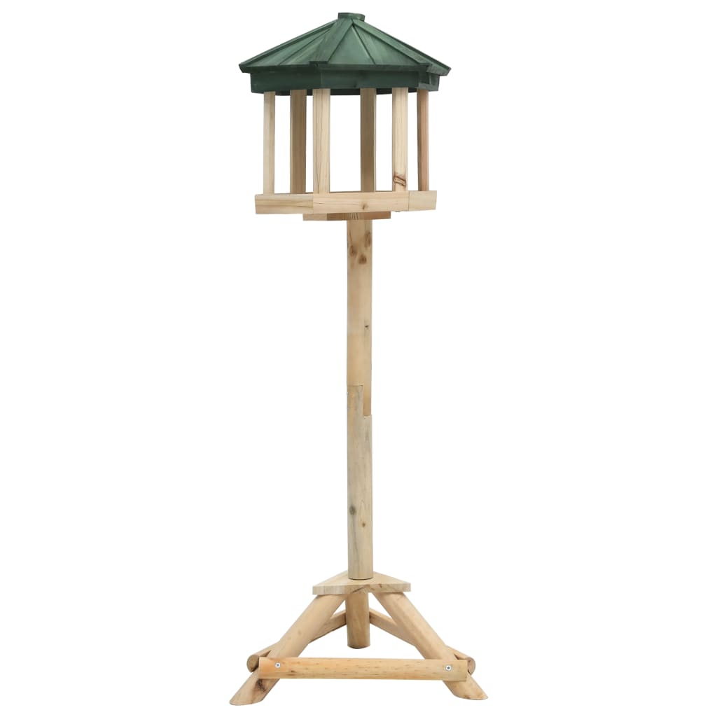 Vidaxl Bird feed standing 33x110 cm Solid pinewood