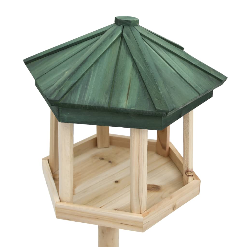 Vidaxl Bird feed standing 33x110 cm Solid pinewood