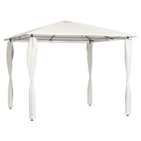 Arbor de Vidaxl con cubiertas de postes 160 g m² 3x3x2.6 m de crema