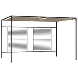 Vidaxl Arbor con tetto estesibile 180 g m² 3x4x2,3 m Taupe