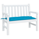 Vidaxl Garden Bench Pushion 100x50x7 cm Oxford Stof lyseblå