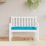 Vidaxl Garden Bench Pushion 100x50x7 cm Oxford Stof lyseblå