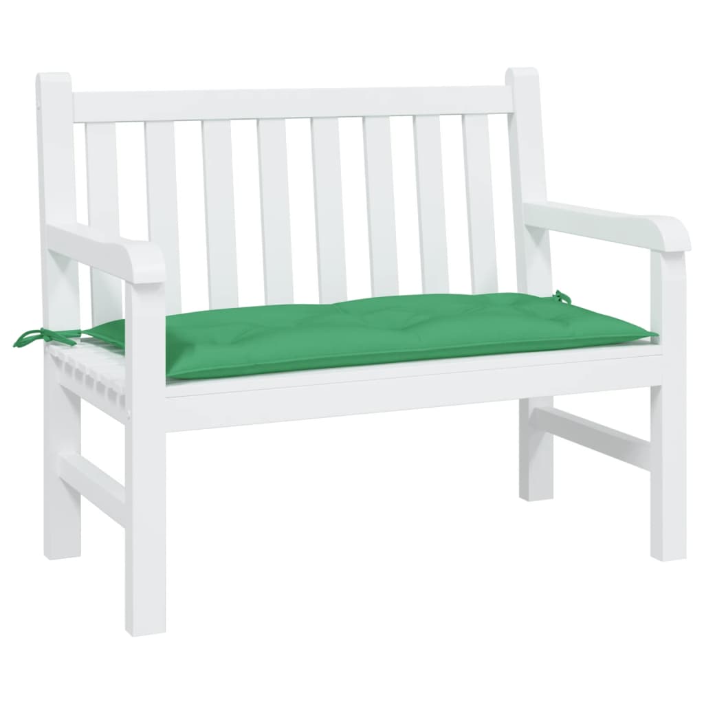 Vidaxl jardin banc coussin 100x50x7 cm oxford tissu vert