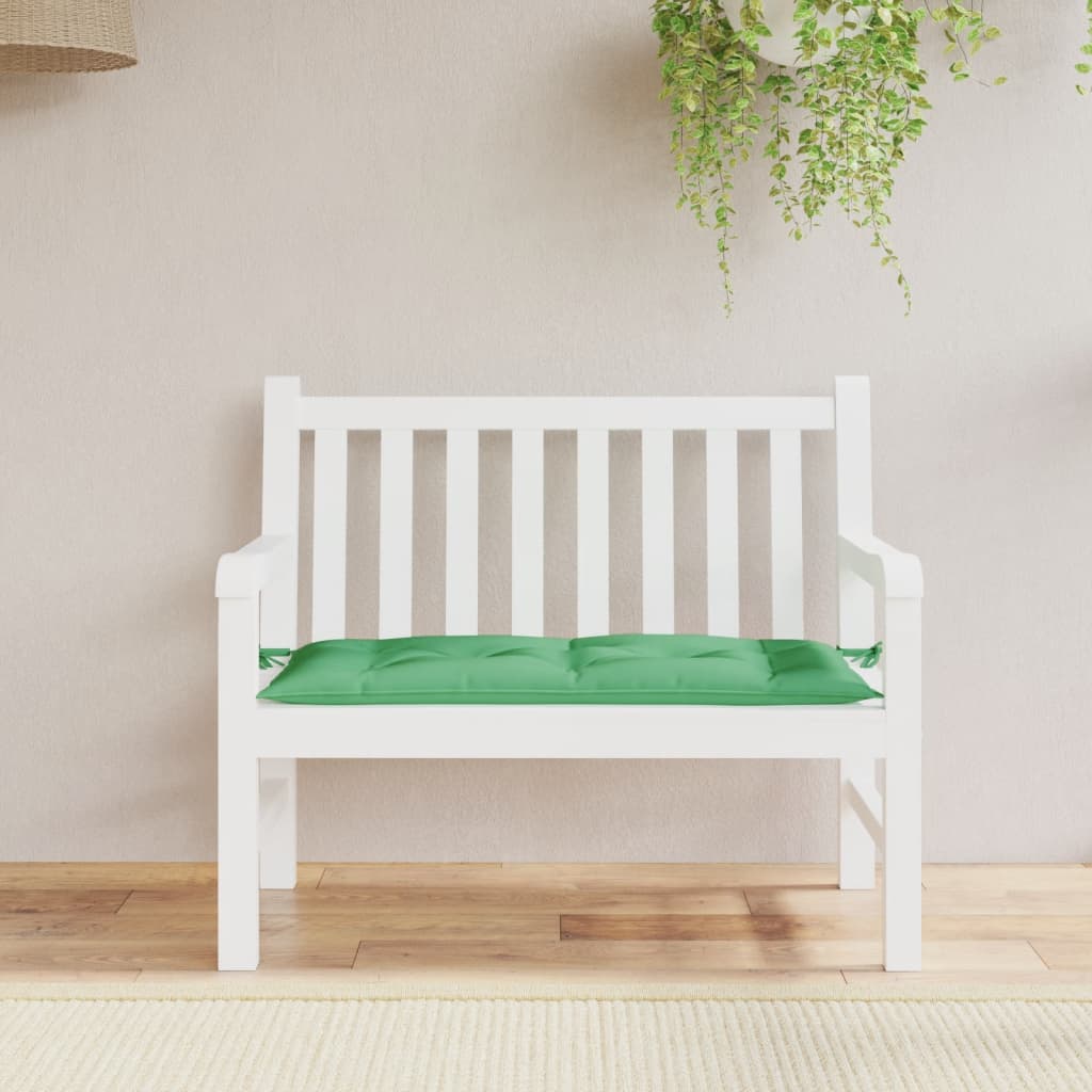 Vidaxl jardin banc coussin 100x50x7 cm oxford tissu vert