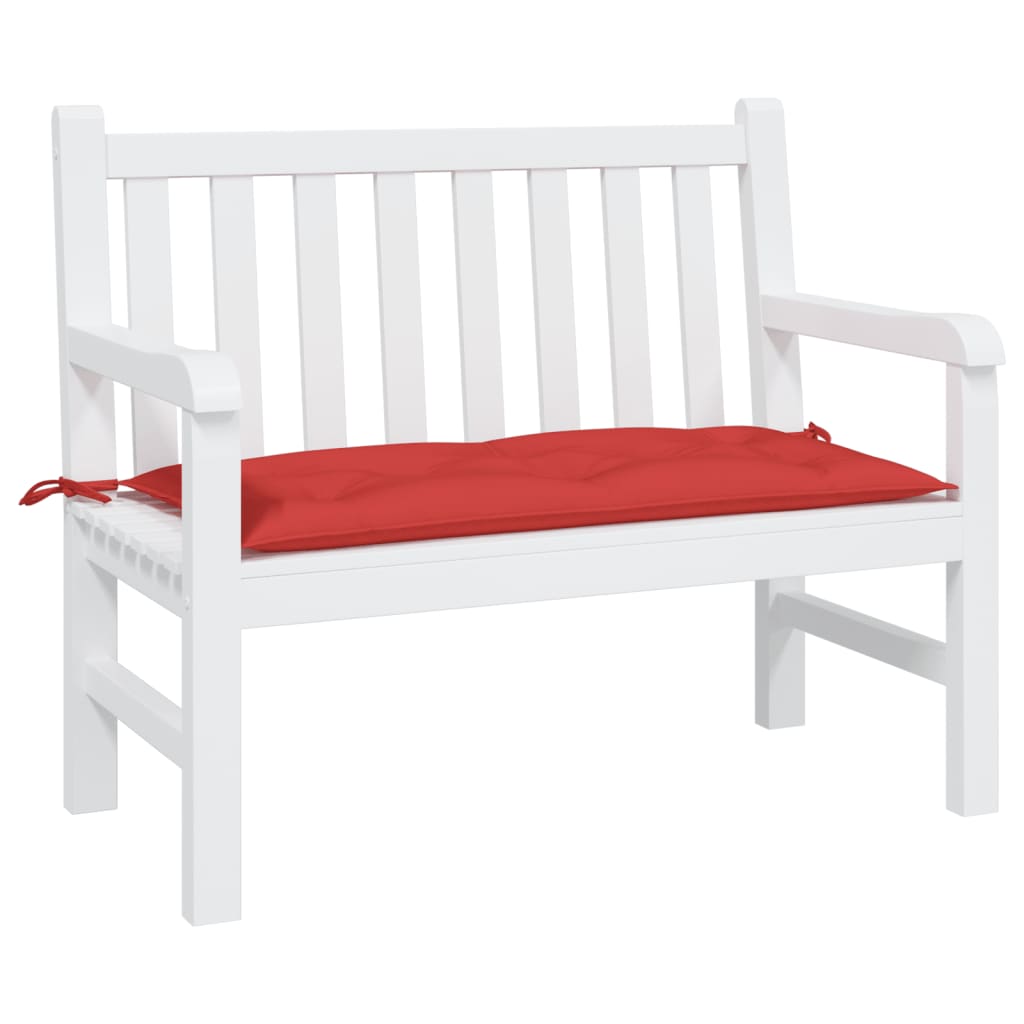 Vidaxl Garden Bench Cushion 100x50x7 cm Oxford stoff rød