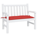 Vidaxl Garden Bench Cushion 100x50x7 cm Oxford stoff rød