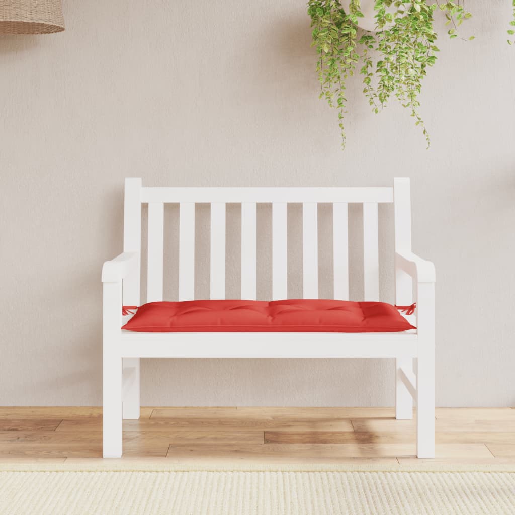 Vidaxl Garden Bench Cushion 100x50x7 cm Oxford stoff rød