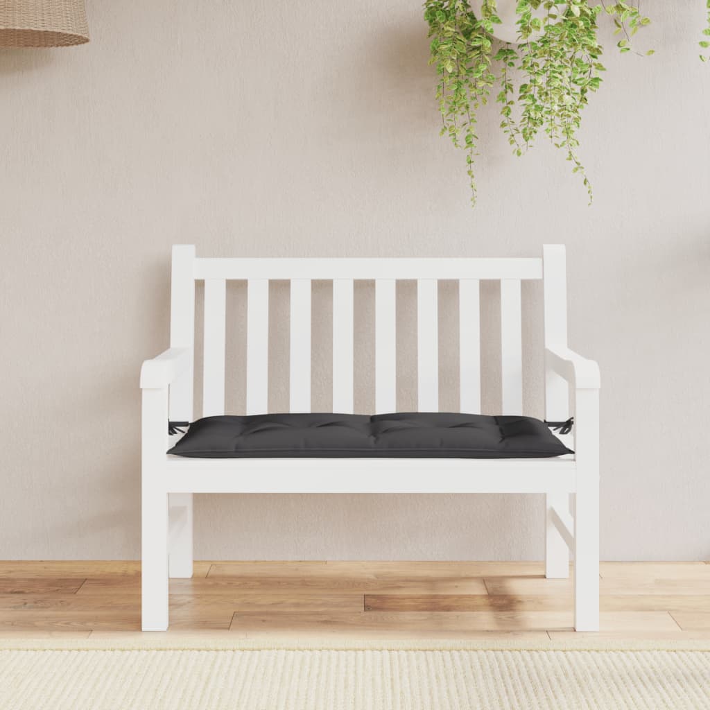 Vidaxl Garden Bench Cushion 100x50x7 CM Oxford Fabric Negro