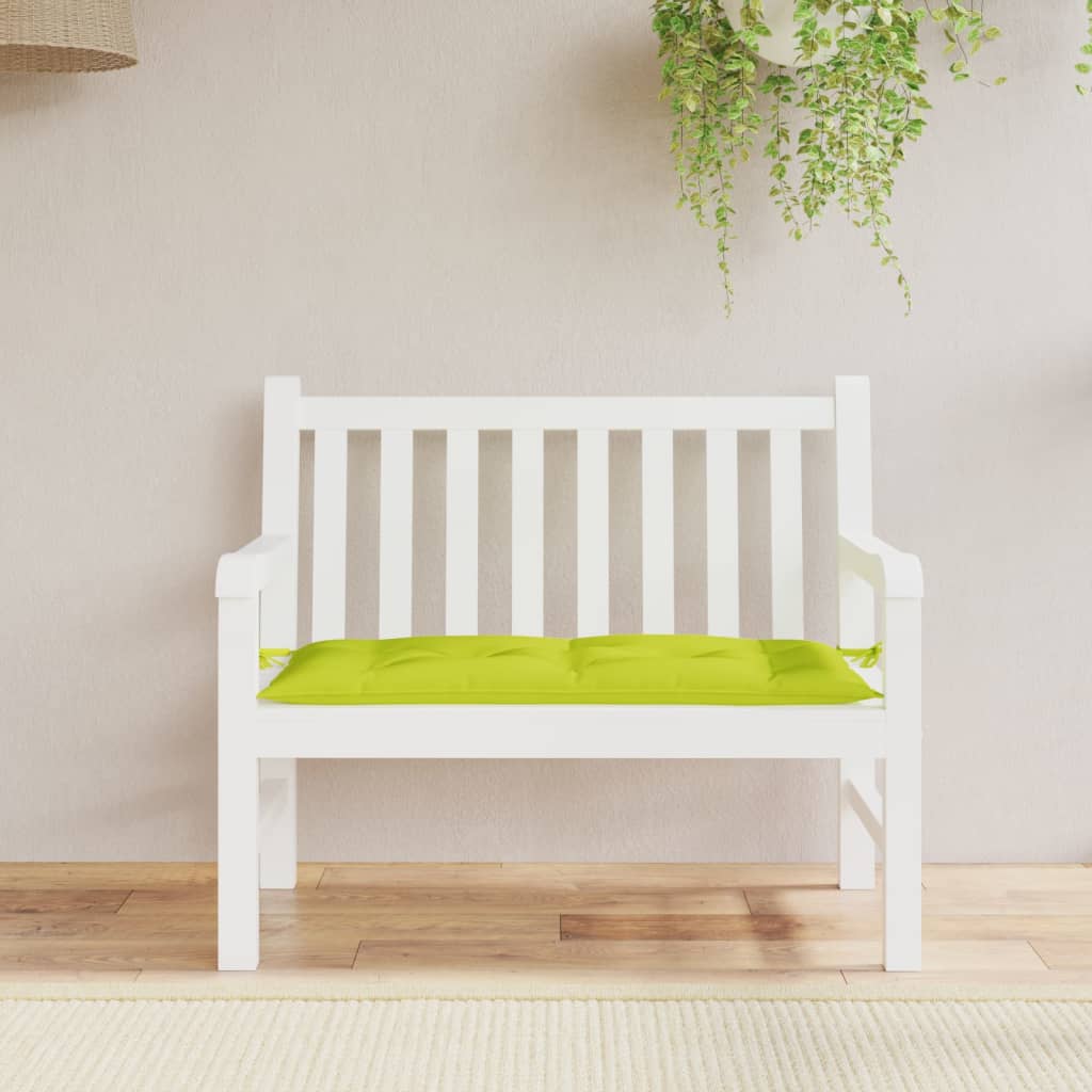 Vidaxl Garden Bench Cushion 100x50x7 CM Oxford Stoff Clear Green