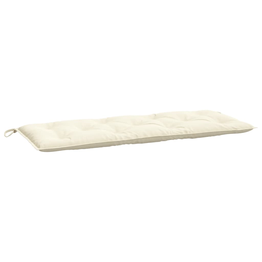 Vidaxl Gaartbank Custioun 120x50x7 cm Oxford Storer Crème faarweg