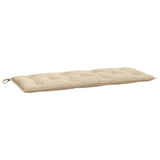 Vidaxl Garden Bench Poduszka 120x50x7 cm Oxford Fabric Beige