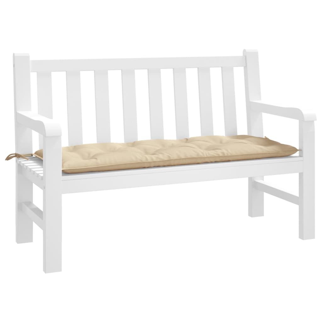 Vidaxl Garden Bench Poduszka 120x50x7 cm Oxford Fabric Beige