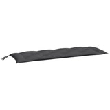 Vidaxl Garden Bench Pushion 150x50x7 cm Oxford stof Anthracite -farvet