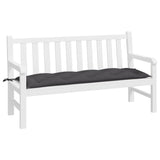 Vidaxl Garden Bench Pushion 150x50x7 cm Oxford stof Anthracite -farvet