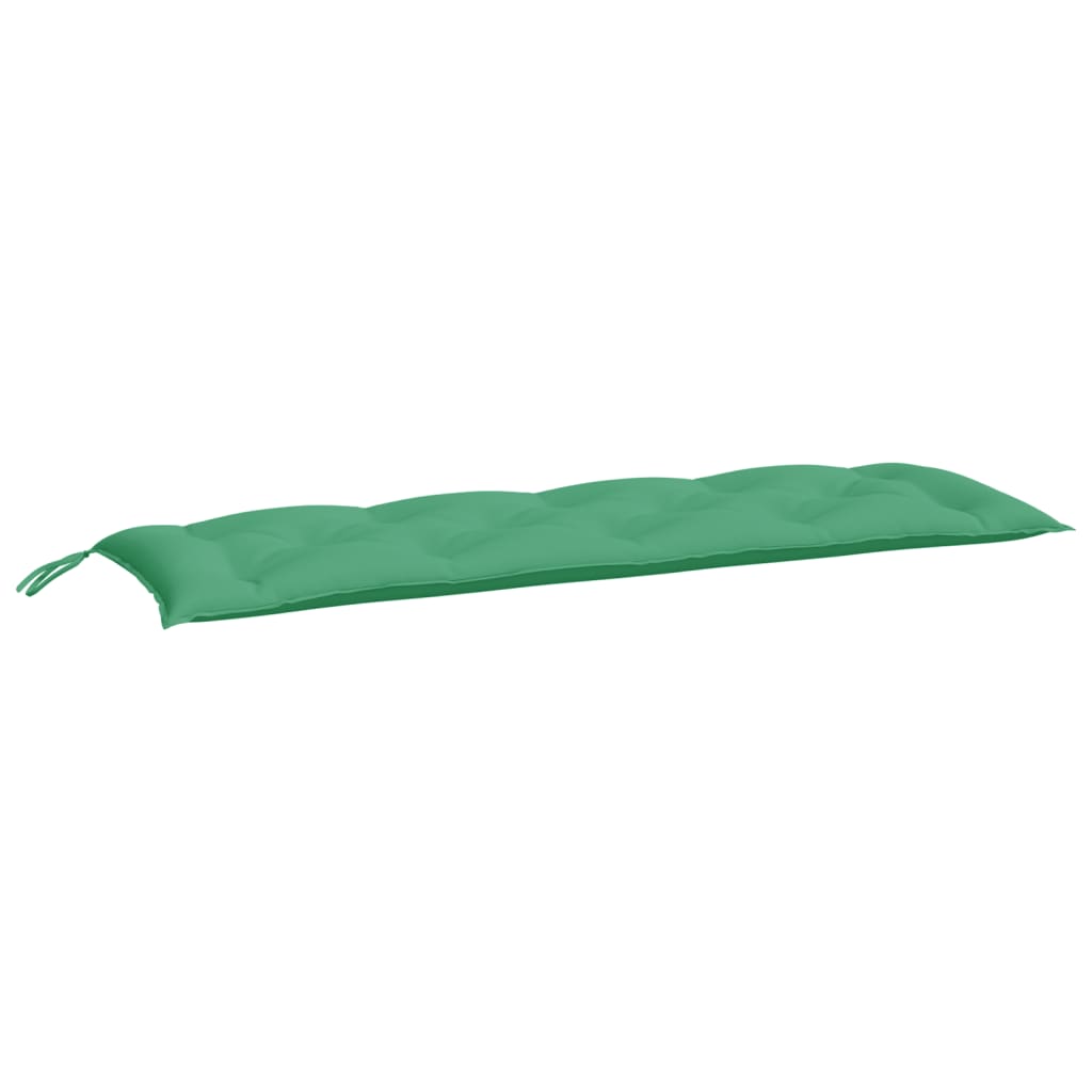 Vidaxl jardin banc coussin 150x50x7 cm oxford tissu vert