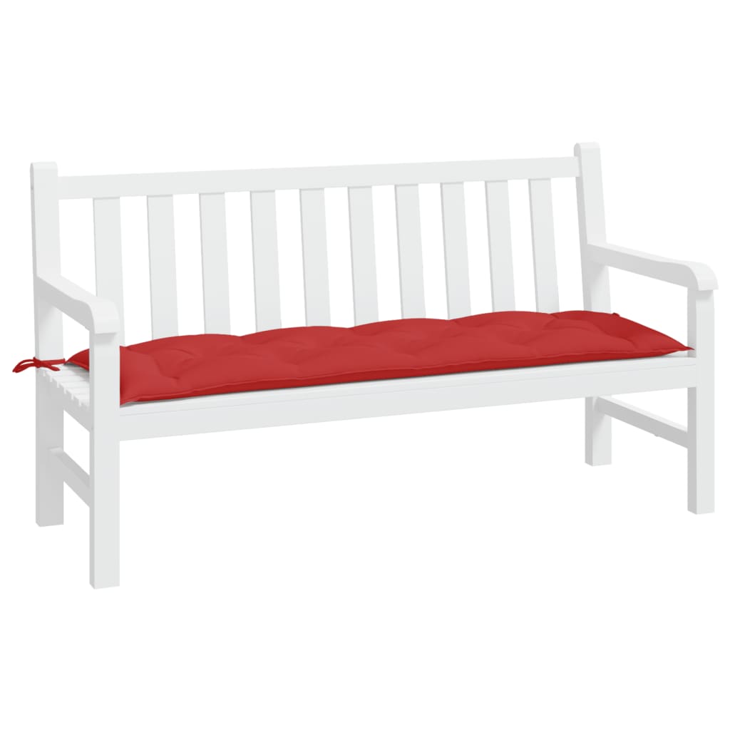 Vidaxl Garden Bench Cushion 150x50x7 cm Oxford stoff rød