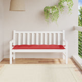 Vidaxl Garden Bench Cushion 150x50x7 cm Oxford stoff rød